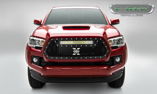 T-Rex Torch Black Mesh Lighted LED Grille - 16-23 Tacoma Includes Harness
