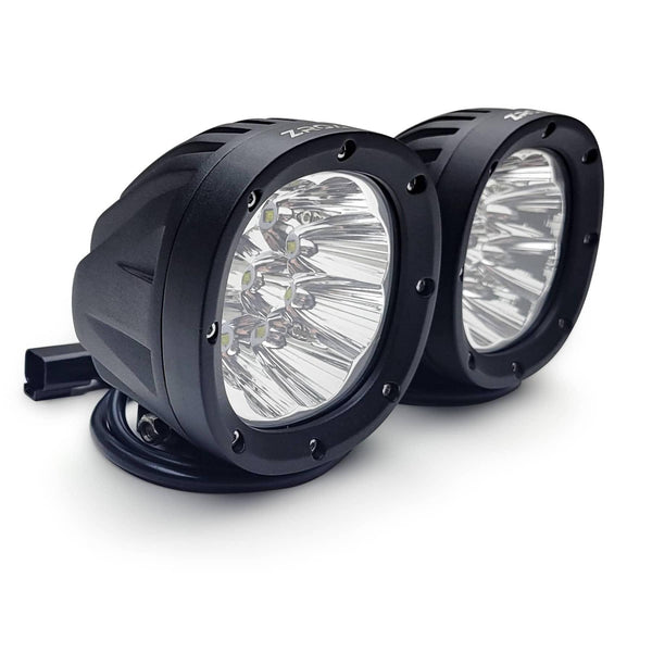 T-Rex Zroadz Twin 4" White LED Pod Lights with Wiring Harness