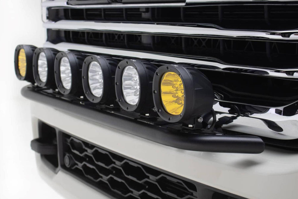 T-Rex Zroadz Front Bumper LED Kit with Four 4" Amber LED Pods and Two 4" Amber LED Pods | 19-24 Ram 2500/3500