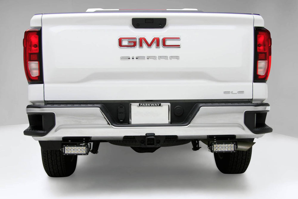T-Rex Zroadz Rear Bumper Brackets for Two 6" Dual Row Light Bars | 20-23 Silverado/Sierra HD