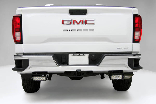 T-Rex Zroadz Rear Bumper Brackets for Two 6" Dual Row Light Bars | 20-23 Silverado/Sierra HD