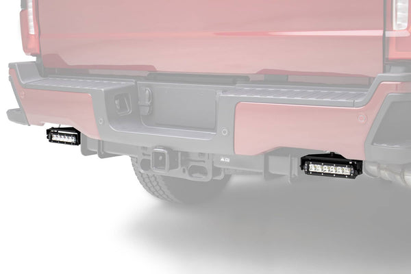 T-Rex Zroadz Rear Bumper Mounting LED Kit with Tow 6" Slim/Single Row Light Bars | 23-26 Super Duty