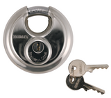 Trimax Locks Stainless Steel 70Mm (23/4In) Round Disc Padlock with 10Mm Steel Shackle