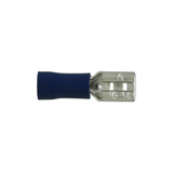 Uni-Bond Lighting (100/Pack) Insulated Slide Connectors Female Blue 1614 Ga