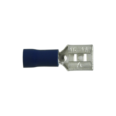Uni-Bond Lighting (100/Pack) Insulated Slide Connectors Female Blue 1614 Ga (TSF14250-100)