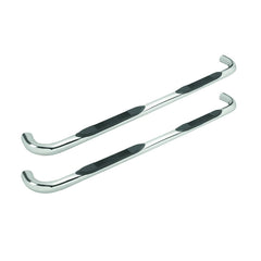 Tuff-Bar 3" Stainless Cab Length Round Nerf Bar - 19-24 Silverado/Sierra Extended Cab 1500 / 20-24 HD
