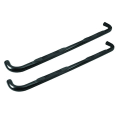 Tuff-Bar 3" Black Cab Length Round Nerf Bar - 04-18 Silverado/Sierra Crew 1500/ 01-19 HD