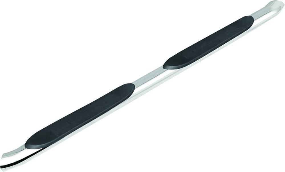 Tuff-Bar 4" Stainless Cab Length Oval Nerf Bar with 30 Degree Bend - Silverado/Sierra Extended Cab 14-18 1500/ 15-19 HD