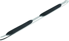 Tuff-Bar 4" Stainless Cab Length Oval Nerf Bar with 30 Degree Bend - Silverado/Sierra Extended Cab 14-18 1500/ 15-19 HD