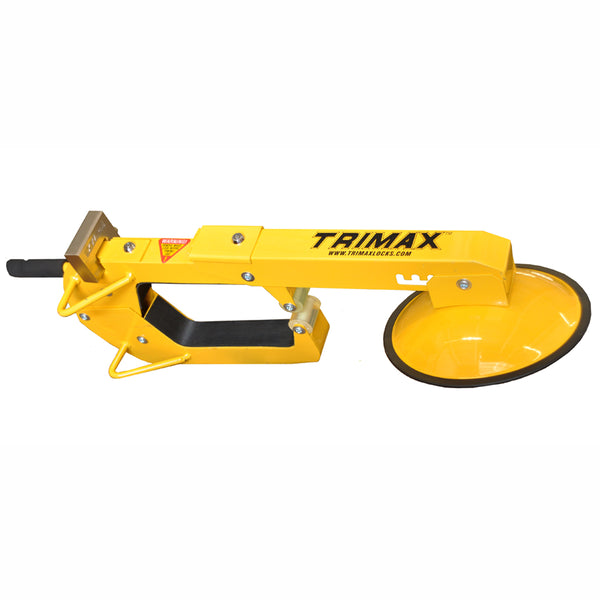 Trimax Locks Super Max Adjustable Wheel Lock with Heavy Steel Disc Covering Lug Nutspad Lock Included (TWL400)