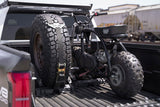 DV8 Offroad Universal Truck Bed Tire Carrier & Accessory Mountblack
