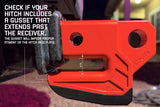 DV8 Xtract Hitch Skid Plate - Raw (UNHS01RW) — installed — view 3