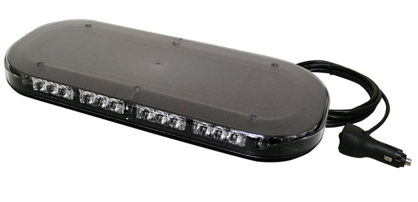 Uni-Bond Lighting 16" Low Profile Amber LED Warning Light Bar with Amber Lens - Magnetic Mount