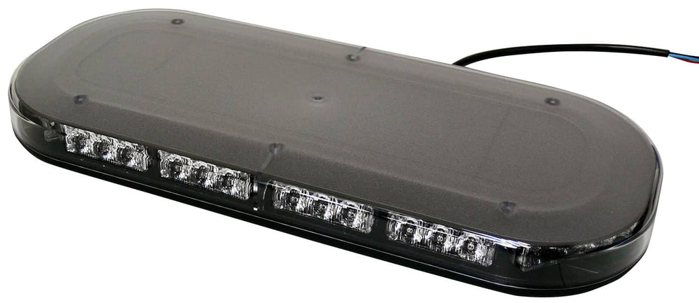 Uni-Bond Lighting 16" Low Profile Amber LED Warning Light Bar with Clear Lens - Permanent Mount