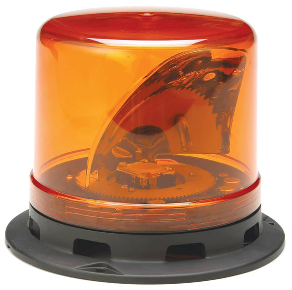 Uni-Bond Lighting Amber LED Rotating Beacon with Permanent Mount
