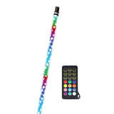 4' FULLY LIT RGB LED WHIP - 2PK