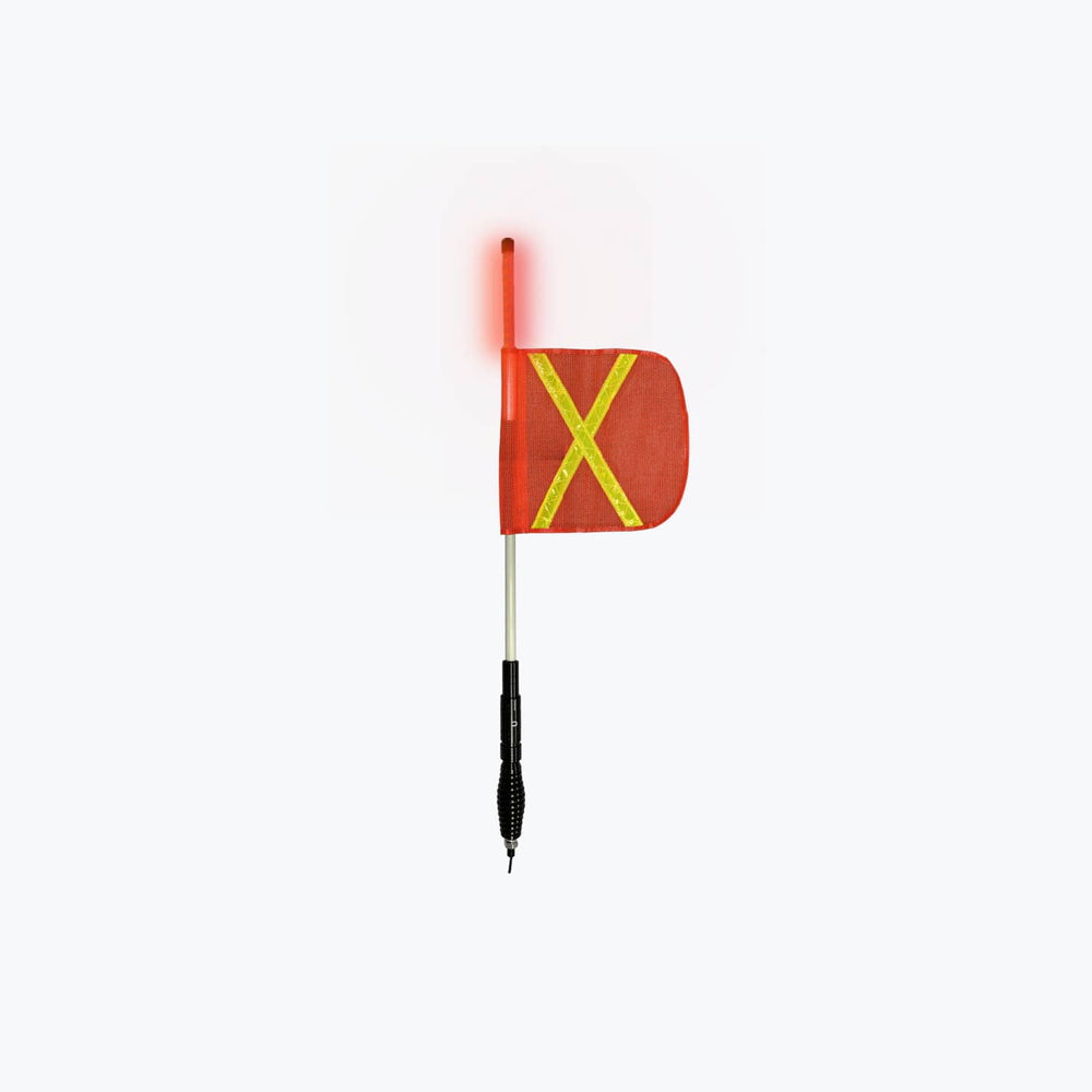 Uni-Bond Lighting 3FT Top Lit LED Whip - Steady Amber/Red