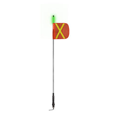 Uni-Bond Lighting 6FT Top LED Light Whip Quick Disconnect Spring Mount Flag Steady Green