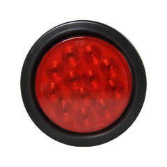 Uni-Bond Lighting 4" Round LED Sealed Lamp Kit W/Grommet & Pigtail Red