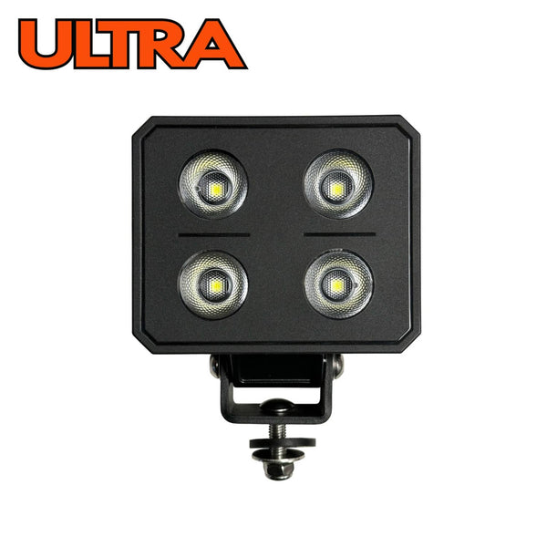 Uni-Bond Lighting Ultra Square LED Flood Lamp - Dark Mode - 4 X 18W Leds