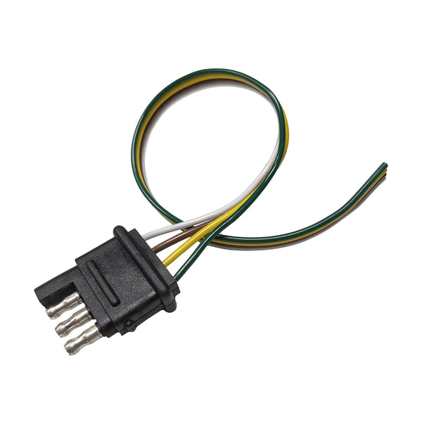 Uni-Bond Lighting 12" 4-WIRE Flat Ribbon Wire W/ Trailer Connectors