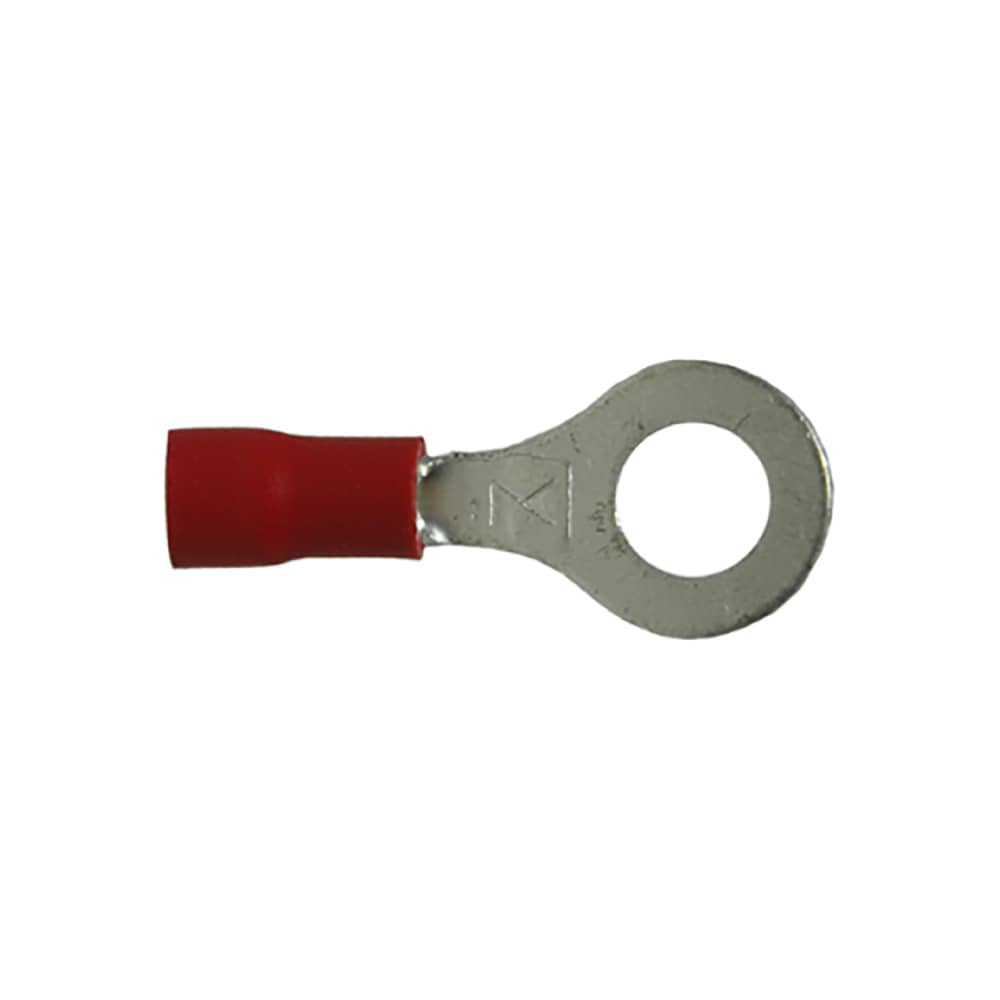 Uni-Bond Lighting Insulated Ring Termianl Red Stud 1/4" 22-18 GA Pkg 500