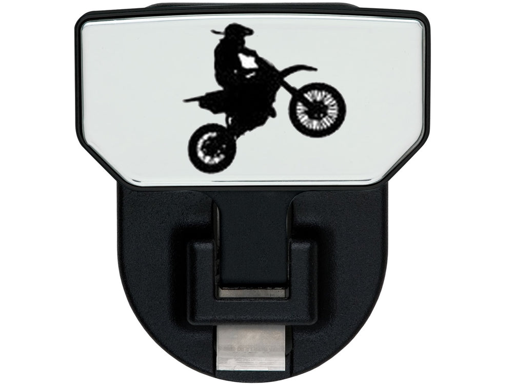Carr HD Universal Hitch Step - Fits 2 in. Receiver - Black - Dirt Bike - Single