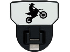 Carr HD Universal Hitch Step - Fits 2 in. Receiver - Black - Dirt Bike - Single
