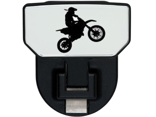 Carr HD Universal Hitch Step - Fits 2 in. Receiver - Black - Dirt Bike - Single