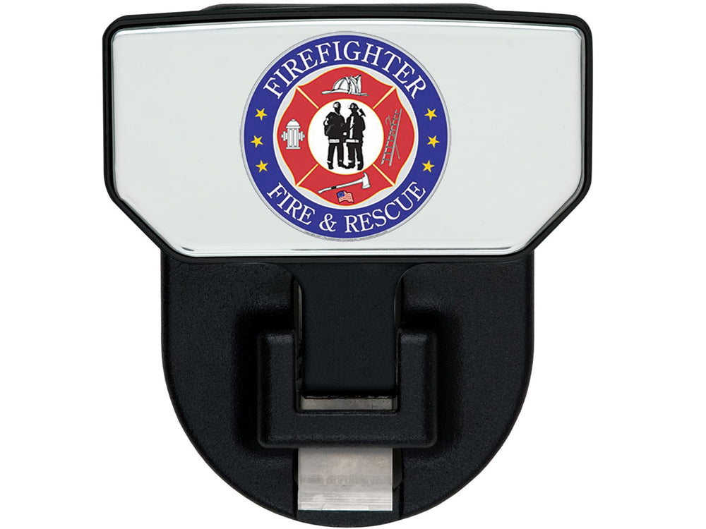 Carr HD Universal Hitch Step - Fits 2 in. Receiver - Black - Fire & Rescue - Single