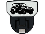 HD Universal Hitch Step; Fits 2 in. Receiver; Black; Jeep; Single
