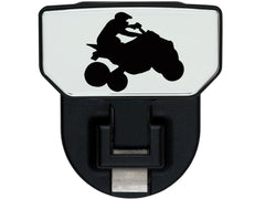Carr HD Universal Hitch Step - Fits 2 in. Receiver - Black - Quad - Single