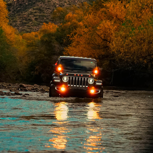 ARB NACHO SAE Only Amber Plug N Play Fog Light Kit — for select Jeep vehicles (V3JW1KASO)