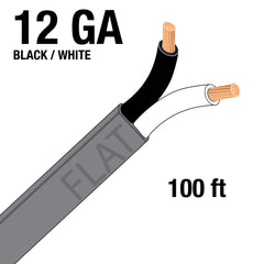 Uni-Bond Lighting (100 Ft) Grey Jacketed Trailer Cable 2Wire 12 Ga