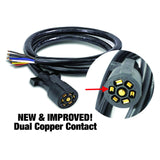 Uni-Bond Lighting 7 Ft Black Cold Weather Cable with Sealed Rv Connector