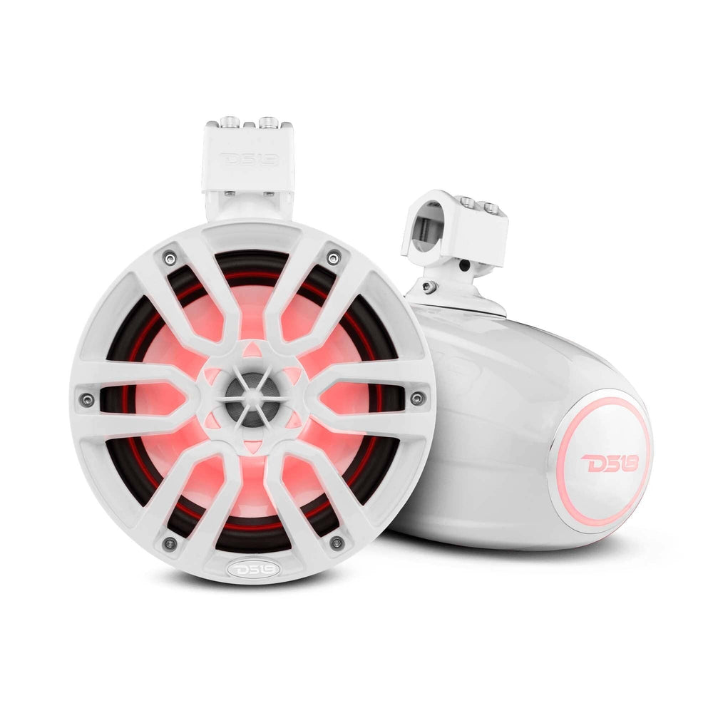DS18 8" | 125 Watts Rms | RGB LED Lights | White