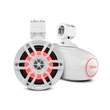 DS18 Nxl 6.5" White Marine and Powersports Towers with LED RGB Lights 100 Watts Rms