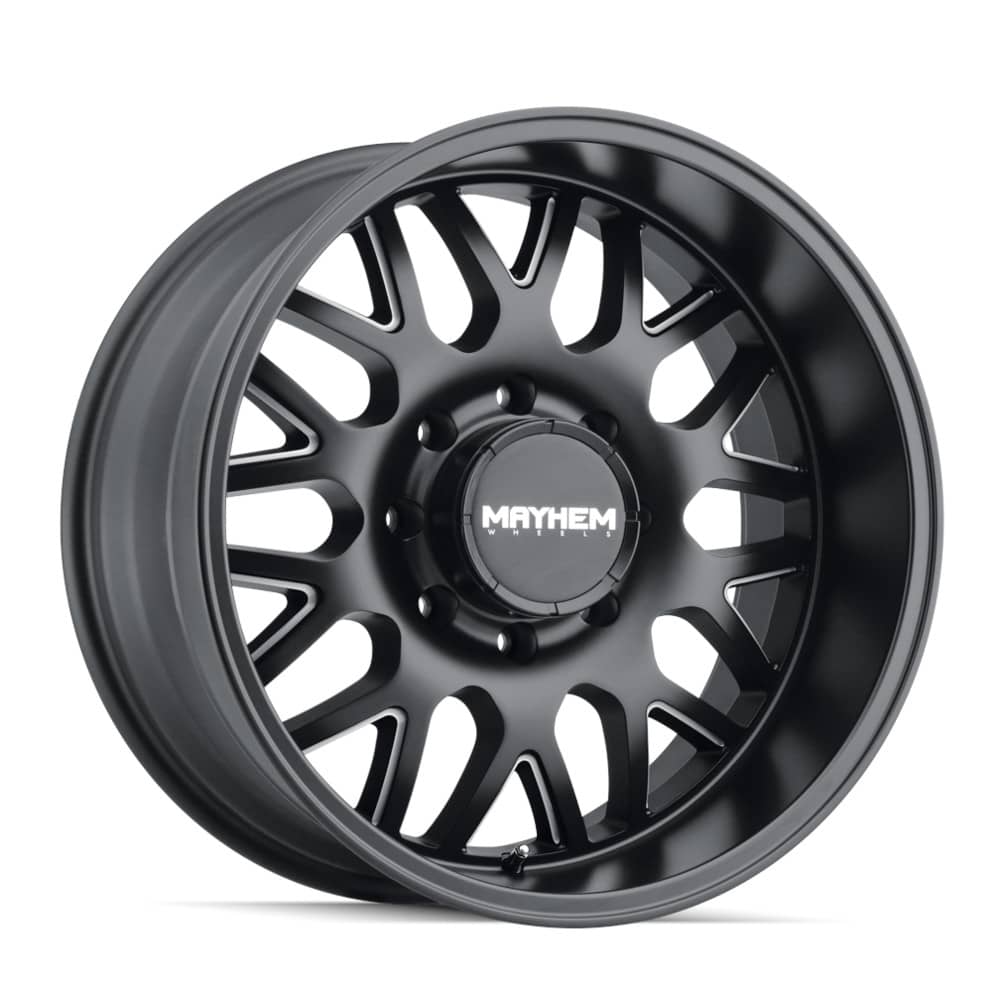 Mayhem 8110 Tripwire Gloss Black W/Milled Spokes 20X9 8-170 130.8 Center Bore +18MM