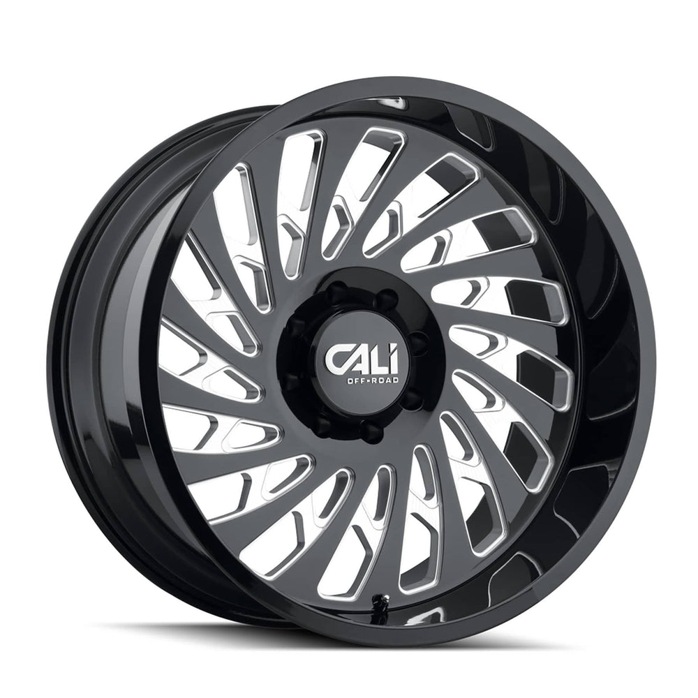 Cali Off-Road 9108 Switchback Gloss Black W/Milled Spokes 20X9 6X135 87.1 Center Bore 0-MM