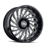 CALI OFF-ROAD 9108 SWITCHBACK GLOSS BLACK W/MILLED SPOKES 20X9 6X135 87.1 CENTER BORE 0-MM