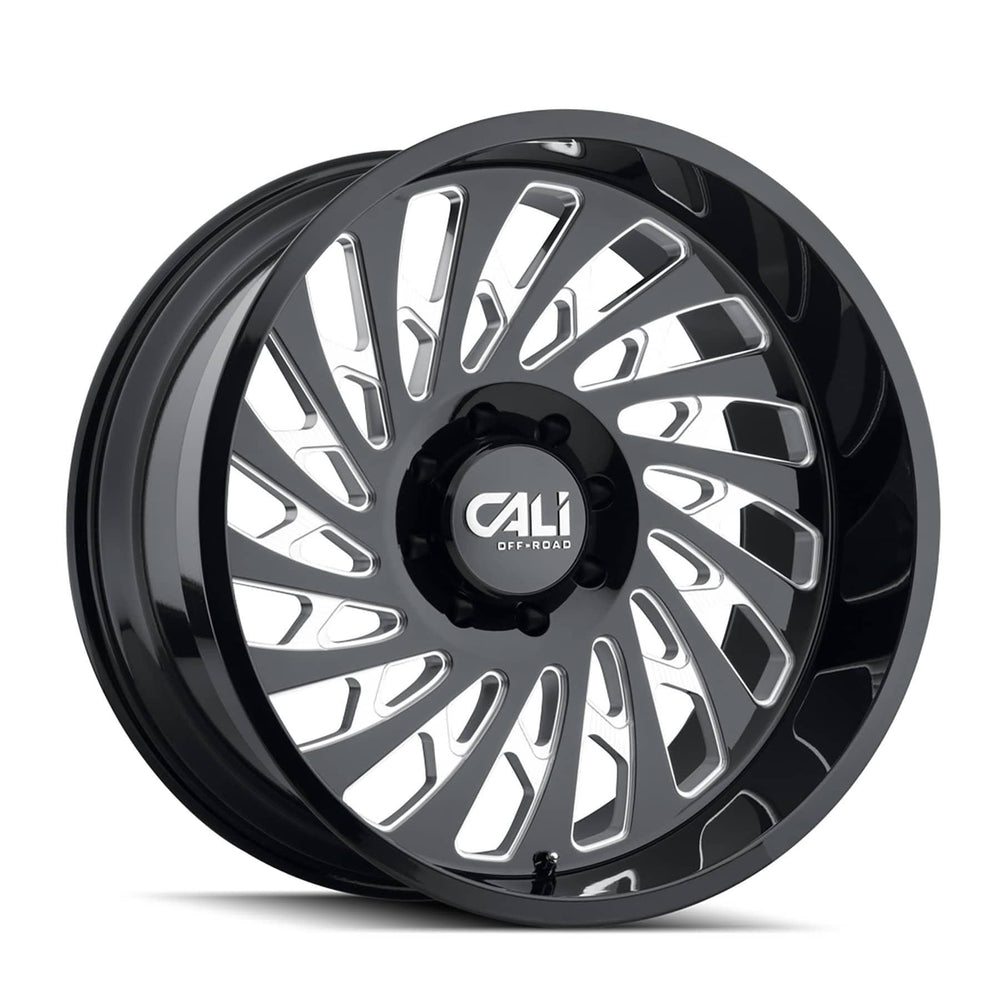 Cali Off-Road 9108 Switchback Gloss Black W/Milled Spokes 20X9 8X170 130.8 Center Bore 0-MM