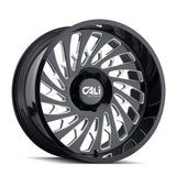 CALI OFF-ROAD 9108 SWITCHBACK GLOSS BLACK W/MILLED SPOKES 20X9 8X170 130.8 CENTER BORE 0-MM