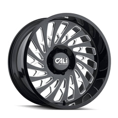 Cali Off-Road 9108 Switchback Gloss Black W/Milled Spokes 20X9 8X170 130.8 Center Bore 0-MM