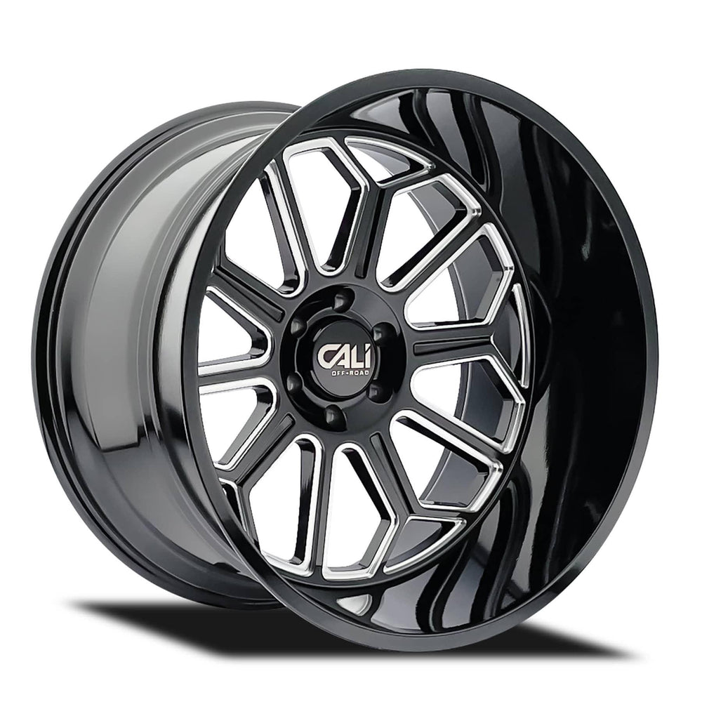Cali Off-Road Auburn 9117 Gloss Black Milled 20X10 5-127 71.6 Center Bore -25MM