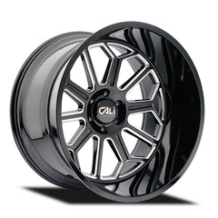 Cali Off-Road Auburn 9117 Gloss Black Milled 20X10 5-127 71.6 Center Bore -25MM