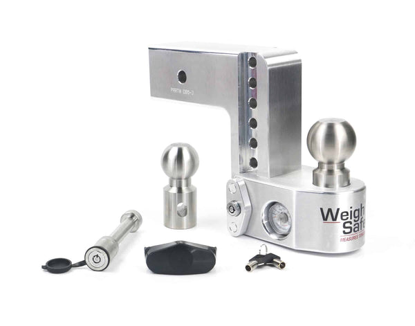 Weigh Safe 6" Drop Hitch, 3" Shank (10K/21K Gross Tongue Weight Rating)