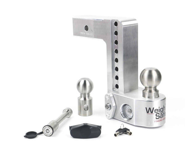 Weigh Safe 8" Drop Hitch, 2.5" Shank (10K/18.5K Gross Tongue Weight Rating) (WS8-2.5-KA)