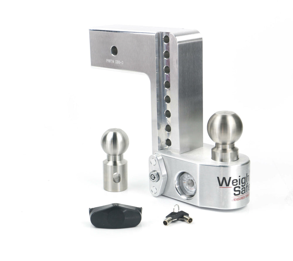 Weigh Safe 8" Drop Hitch (10K/21K Gtwr) (WS8-3)