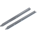 WESTCAN SILVER ALUMINUM RAIL CAPS ; 14-18 SILVERADO/SIERRA 1500/ 15-19 HD 6.5 FOOT BOX