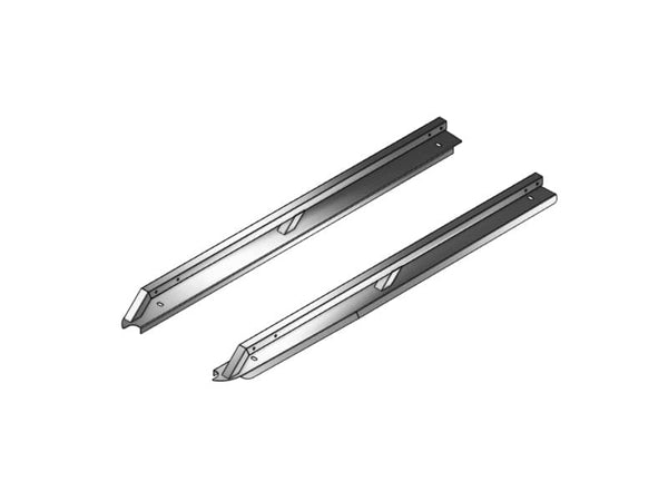 Westcan Silver Aluminum Rail Caps - 17-26 Titan 5'7" Box